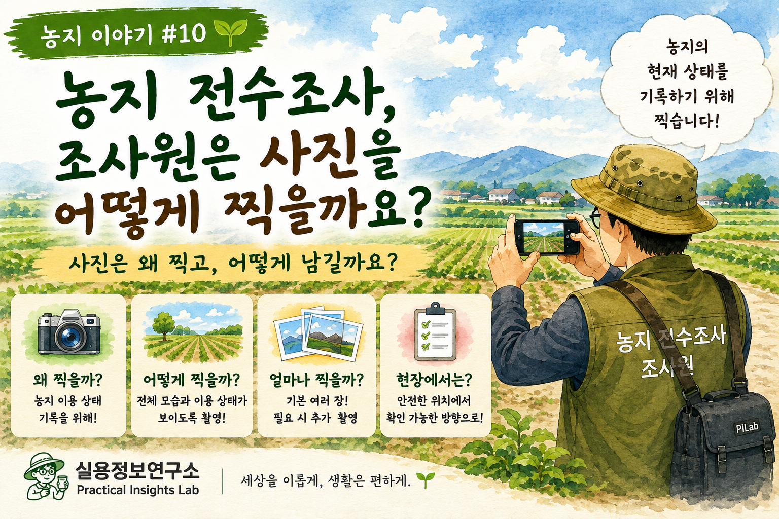 농지 전수조사 사진, 조사원은 사진을 어떤 기준으로 찍을까?