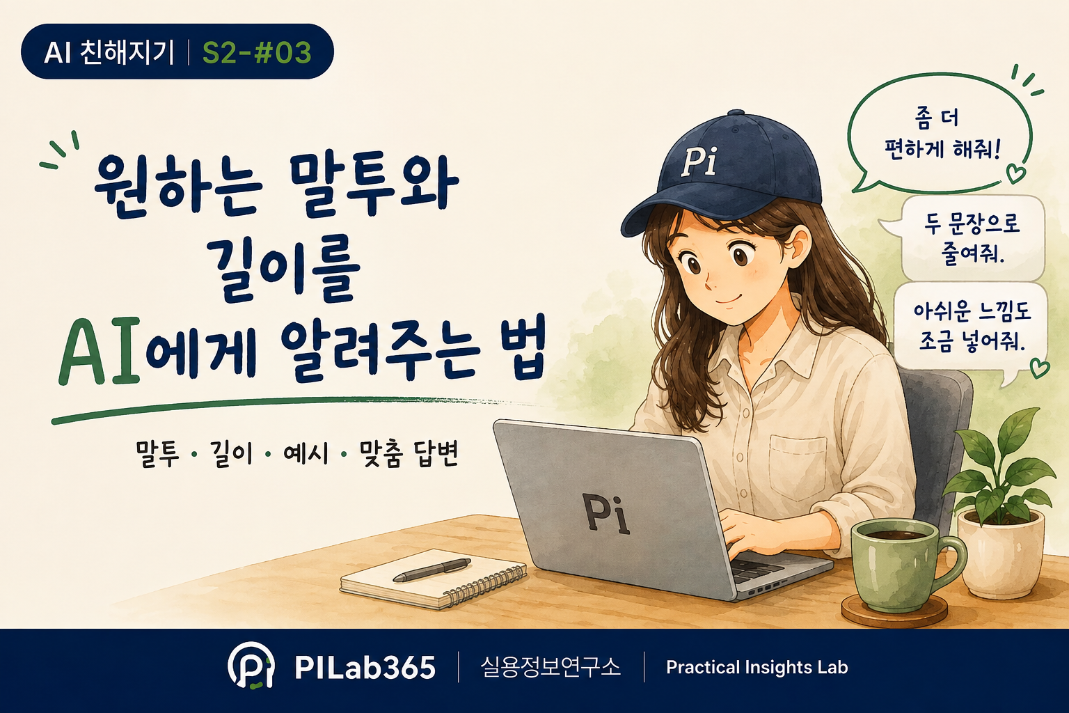 원하는 말투와 길이를 AI에게 알려주는 법