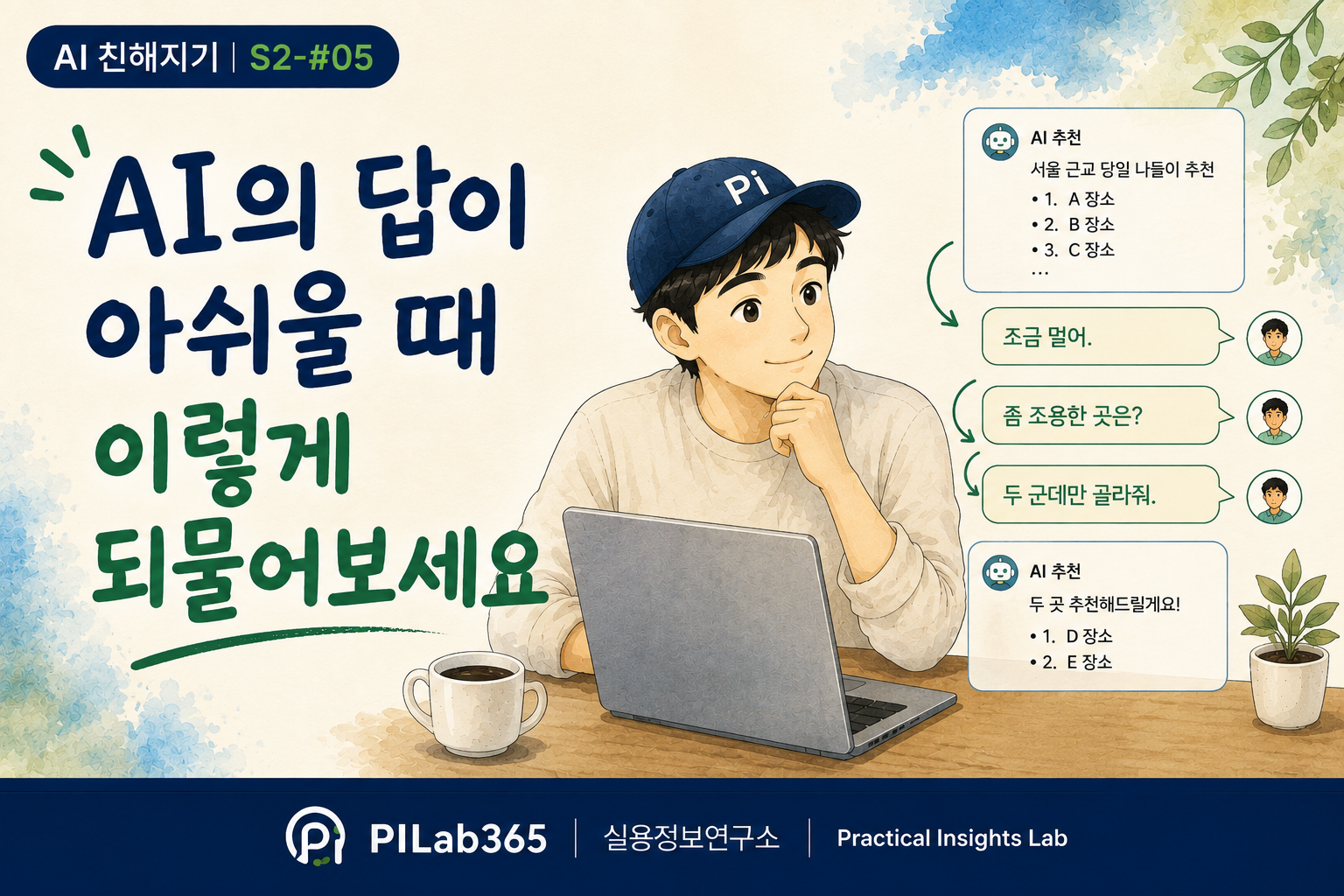 AI의 답이 아쉬울 때 이렇게 되물어보세요