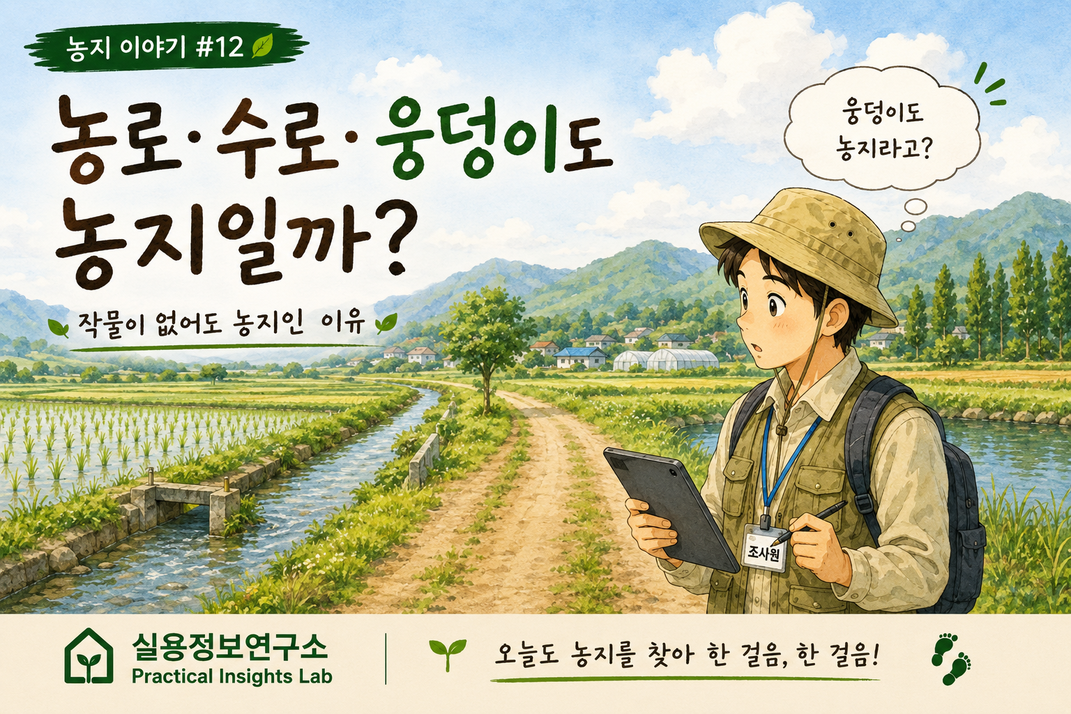 농로·수로·웅덩이도 농지일까? 농지에 포함되는 시설 알아보기
