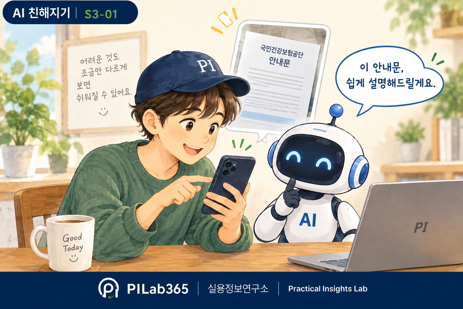 어려운 안내문을 AI에게 쉽게 설명해달라고 해봤습니다