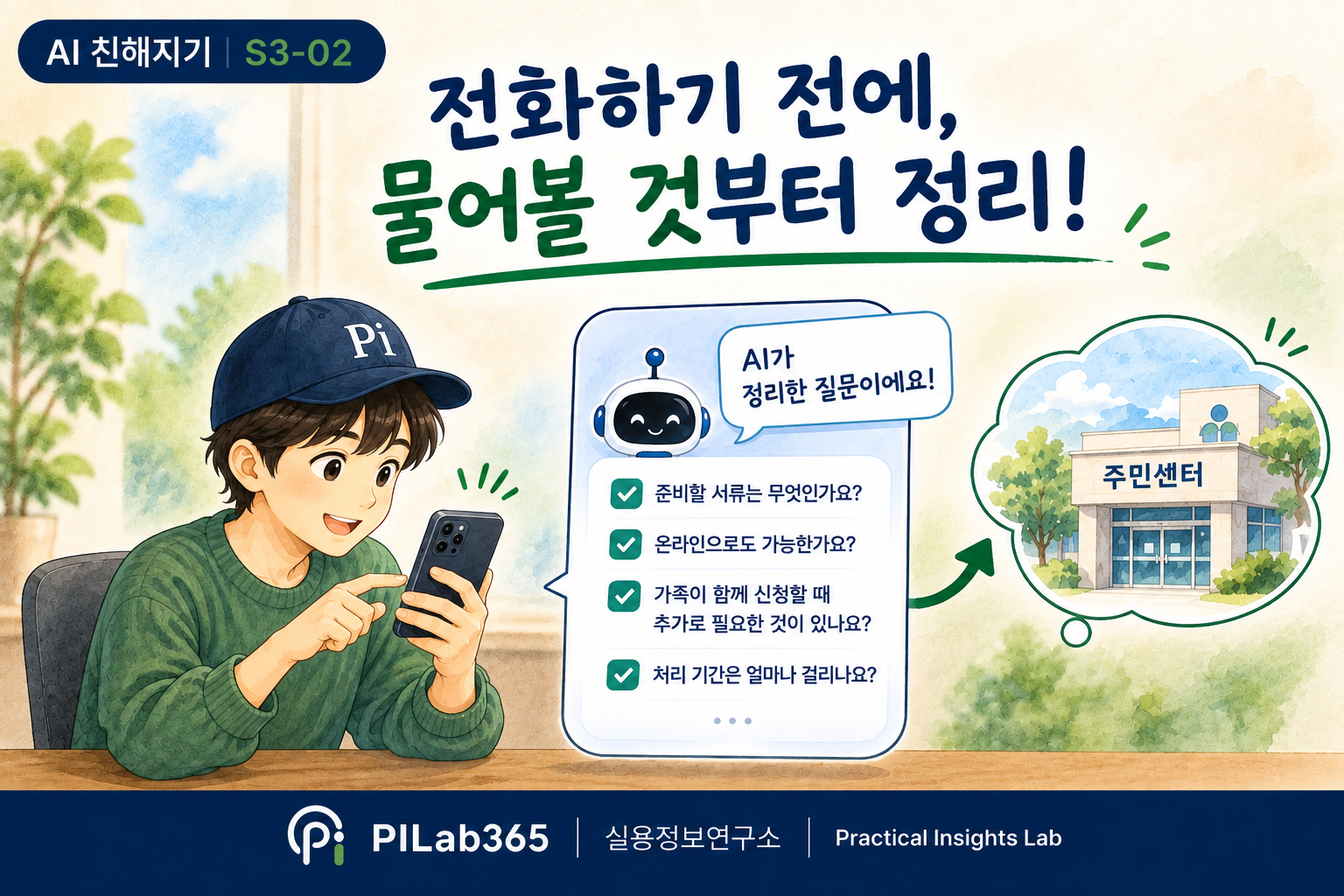 관공서에 문의 전, AI로 질문 정리해보기