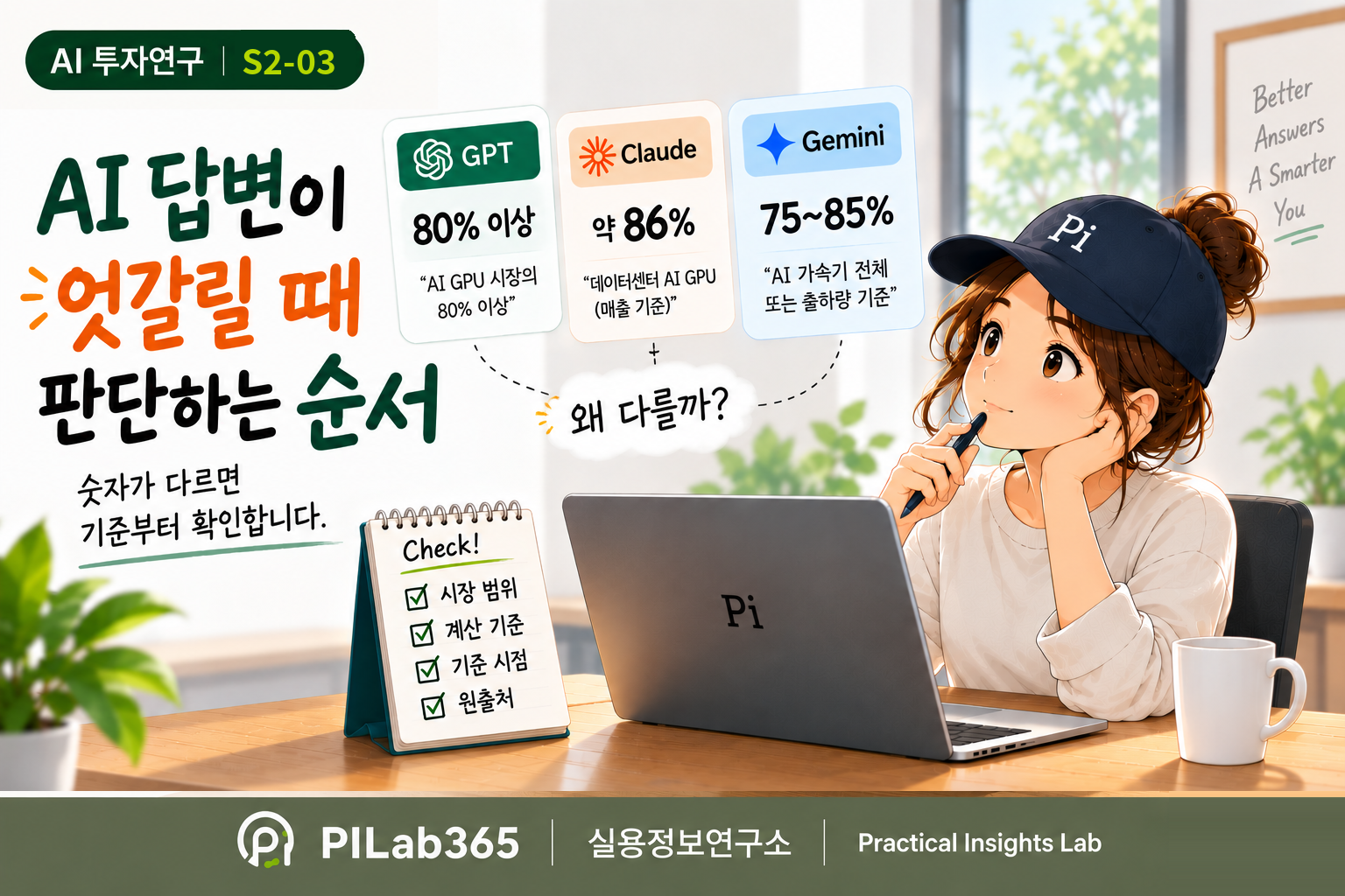 AI 답변이 엇갈릴 때 판단하는 순서