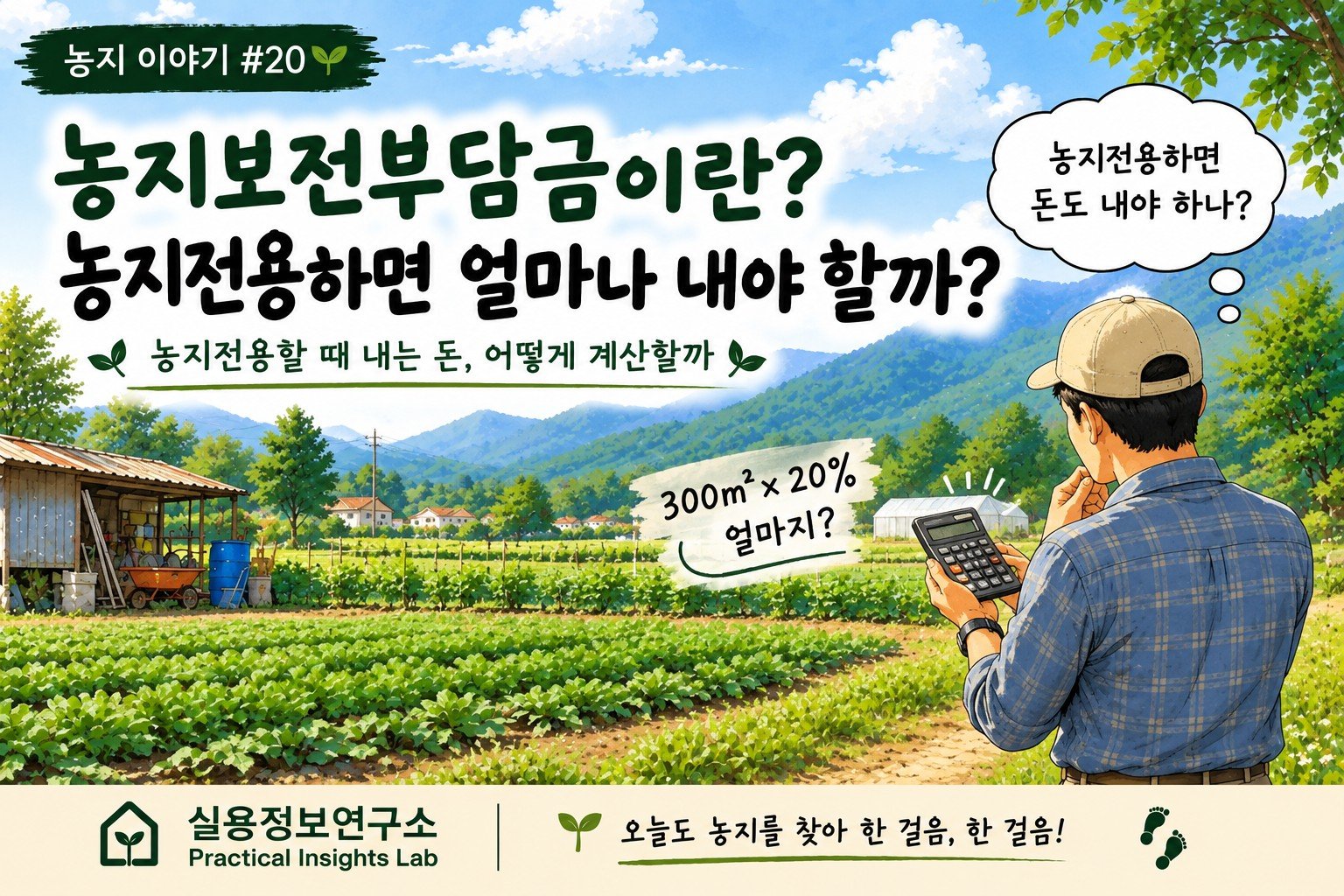 농지보전부담금이란? 농지전용하면 얼마나 내야 할까?