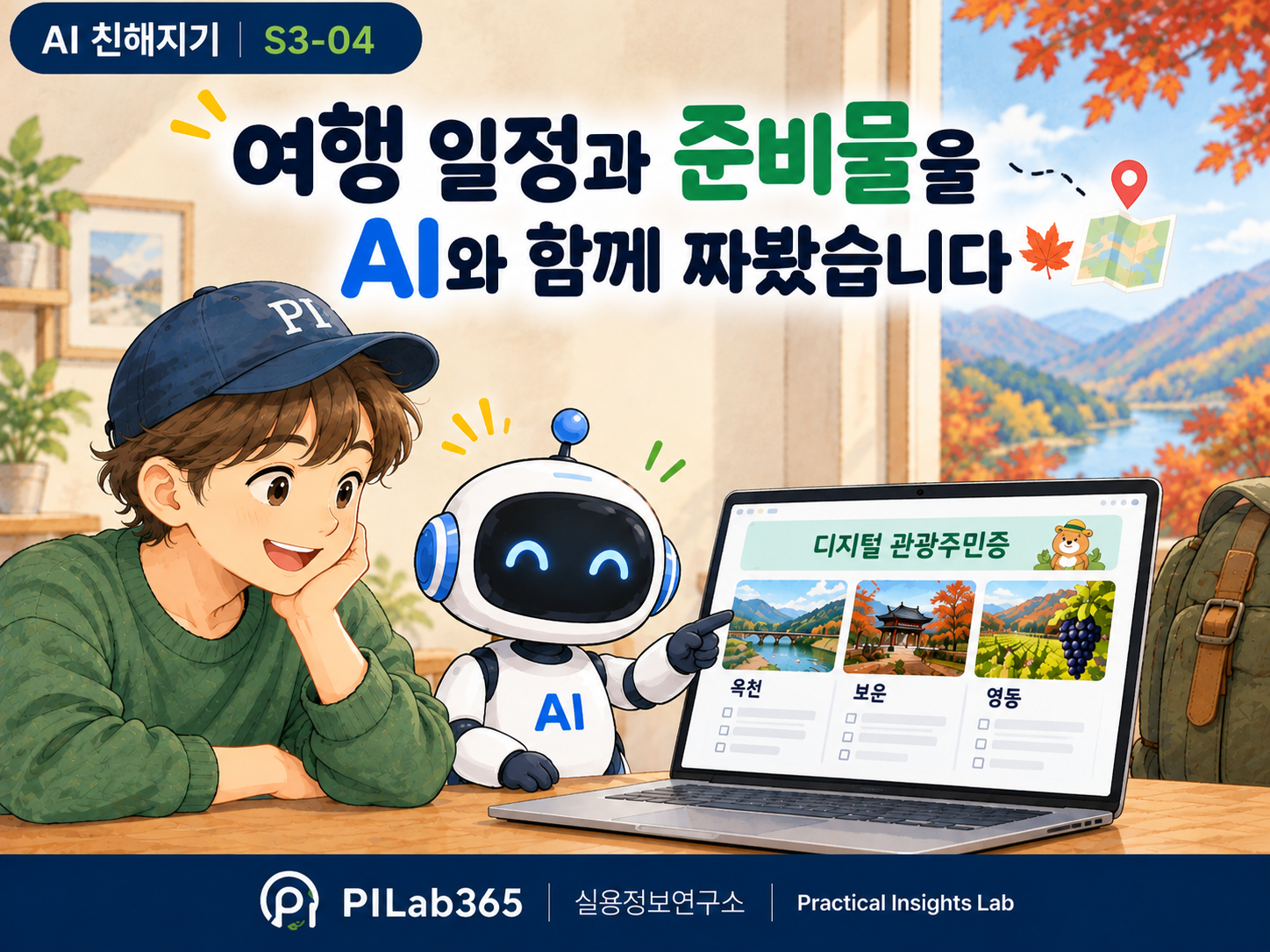 여행 일정과 준비물을 AI와 함께 짜봤습니다