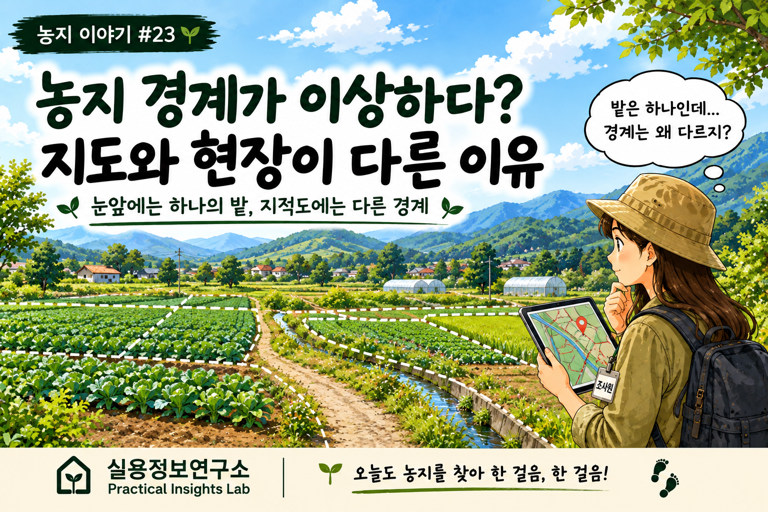 농지 경계가 이상하다? 지도와 현장이 다른 이유