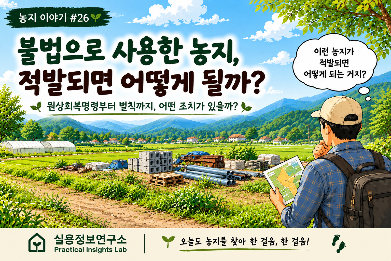 불법으로 사용한 농지, 적발되면 어떻게 될까?